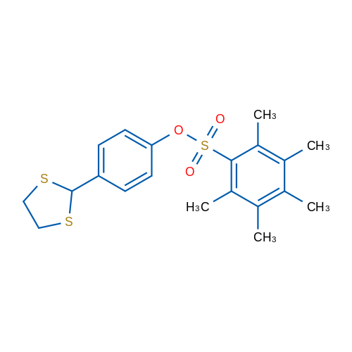 4-(1,3-Dithiolan-2-yl)phenyl 2,3,4,5,6-pentamethylbenzene-1-sulfonate 1g