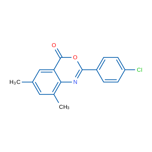 2-(4-Chlorophenyl)-6,8-dimethyl-4H-3,1-benzoxazin-4-one 1g