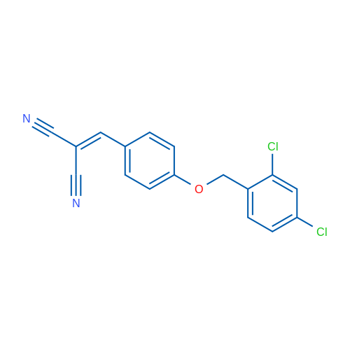2-({4-[(2,4-dichlorophenyl)methoxy]phenyl}methylidene)propanedinitrile 1g