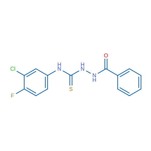 N-{[(3-chloro-4-fluorophenyl)carbamothioyl]amino}benzamide 10mg