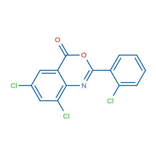 6,8-Dichloro-2-(2-chlorophenyl)-4H-3,1-benzoxazin-4-one 1g