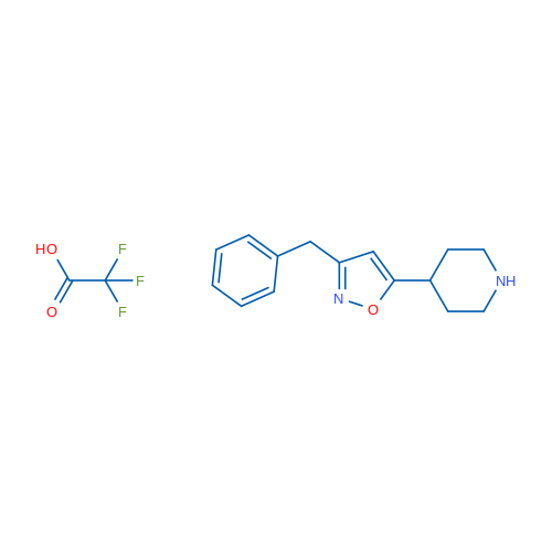 3-Benzyl-5-(piperidin-4-yl)isoxazole 2,2,2-trifluoroacetate 1g