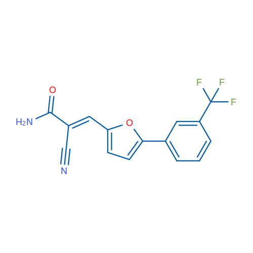 2-Cyano-3-(5-(3-(trifluoromethyl)phenyl)furan-2-yl)acrylamide 1g