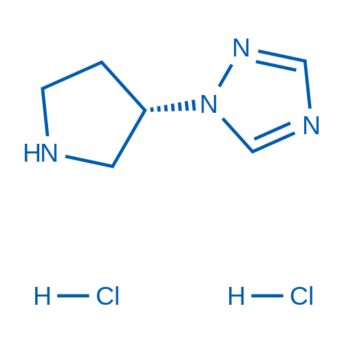 (S)-1-(Pyrrolidin-3-yl)-1H-1,2,4-triazole dihydrochloride 50mg