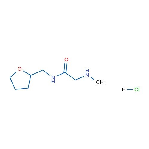 2-(Methylamino)-N-((tetrahydrofuran-2-yl)methyl)acetamide hydrochloride 5g