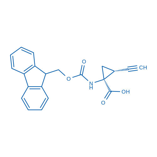 (1S,2R)-1-((((9H-Fluoren-9-yl)methoxy)carbonyl)amino)-2-ethynylcyclopropane-1-carboxylic acid 250mg