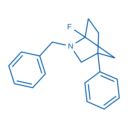 2-Benzyl-1-fluoro-4-phenyl-2-azabicyclo[2.2.1]heptane 250mg