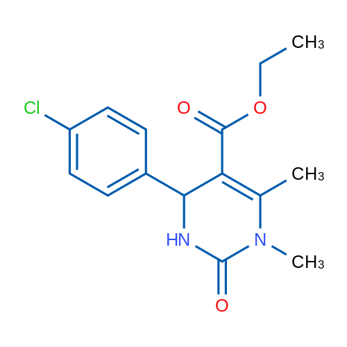 Ethyl 4-(4-chlorophenyl)-1,6-dimethyl-2-oxo-1,2,3,4-tetrahydropyrimidine-5-carboxylate 1g
