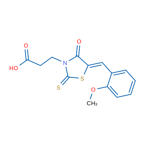 3-[(5Z)-5-[(2-Methoxyphenyl)methylidene]-4-oxo-2-sulfanylidene-1,3-thiazolidin-3-yl]propanoic acid 1g