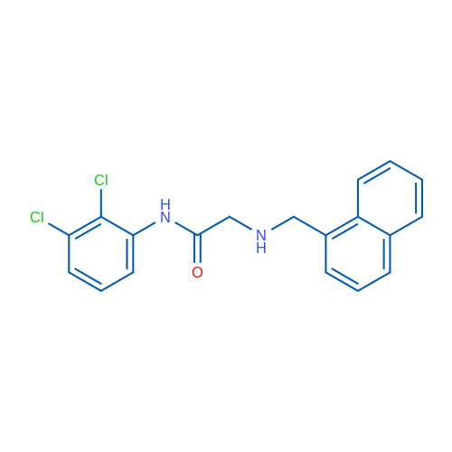 N-(2,3-Dichlorophenyl)-2-{[(naphthalen-1-yl)methyl]amino}acetamide 1g