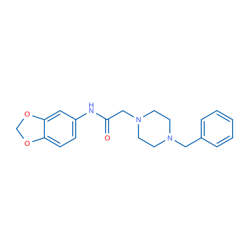 N-(2H-1,3-Benzodioxol-5-yl)-2-(4-benzylpiperazin-1-yl)acetamide 5mg