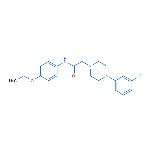 2-[4-(3-Chlorophenyl)piperazin-1-yl]-N-(4-ethoxyphenyl)acetamide 1g