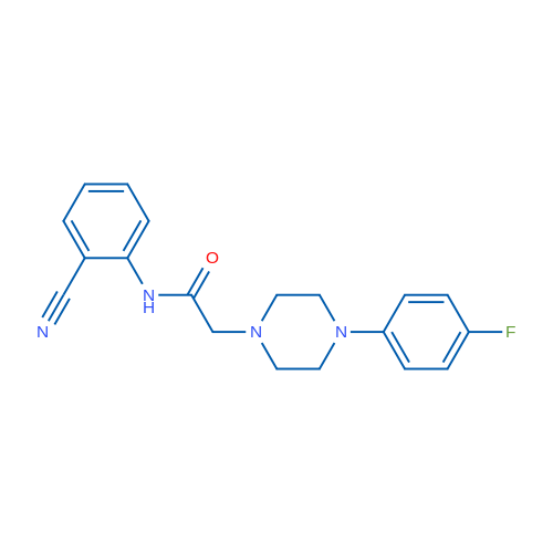 N-(2-Cyanophenyl)-2-[4-(4-fluorophenyl)piperazin-1-yl]acetamide 1g