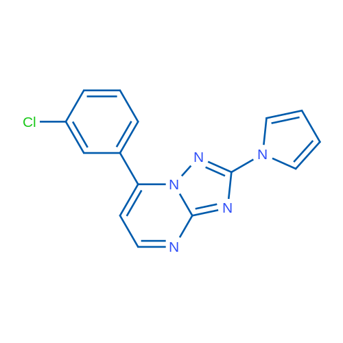 1-[7-(3-Chlorophenyl)-[1,2,4]triazolo[1,5-a]pyrimidin-2-yl]-1H-pyrrole 1g