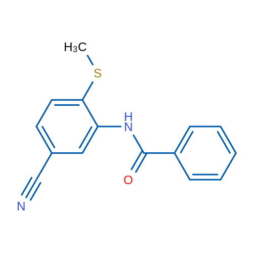 N-[5-Cyano-2-(methylsulfanyl)phenyl]benzamide 1g