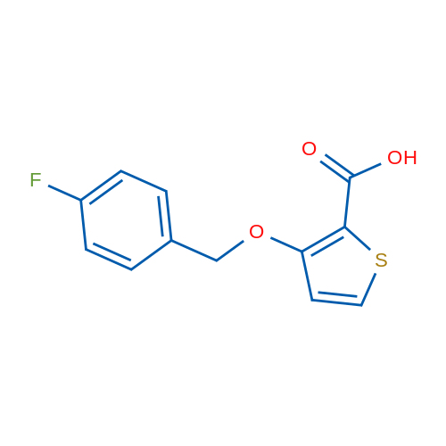 3-((4-Fluorobenzyl)oxy)thiophene-2-carboxylic acid 1g