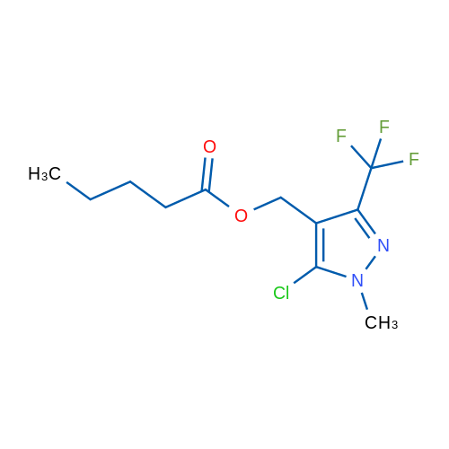 [5-Chloro-1-methyl-3-(trifluoromethyl)-1H-pyrazol-4-yl]methyl pentanoate 1g