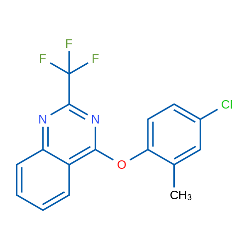 4-(4-Chloro-2-methylphenoxy)-2-(trifluoromethyl)quinazoline 1g