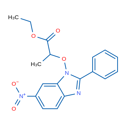 Ethyl 2-[(6-nitro-2-phenyl-1H-1,3-benzodiazol-1-yl)oxy]propanoate 1g