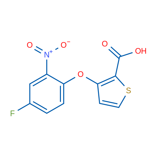 3-(4-Fluoro-2-nitrophenoxy)thiophene-2-carboxylic acid 5g