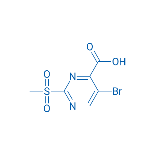 5-Bromo-2-(methylsulfonyl)pyrimidine-4-carboxylic acid 250mg