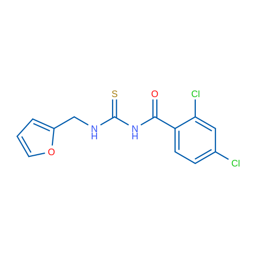 1-(2,4-Dichlorobenzoyl)-3-[(furan-2-yl)methyl]thiourea 1g