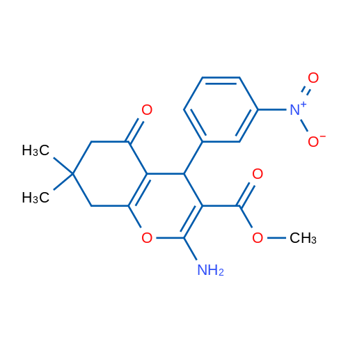 Methyl 2-amino-7,7-dimethyl-4-(3-nitrophenyl)-5-oxo-5,6,7,8-tetrahydro-4H-chromene-3-carboxylate 1g
