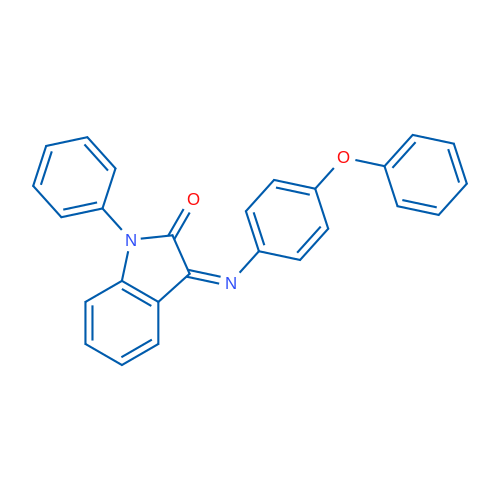 (3Z)-3-[(4-Phenoxyphenyl)imino]-1-phenyl-2,3-dihydro-1H-indol-2-one 1g