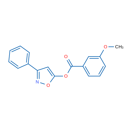 3-Phenyl-1,2-oxazol-5-yl 3-methoxybenzoate 1g
