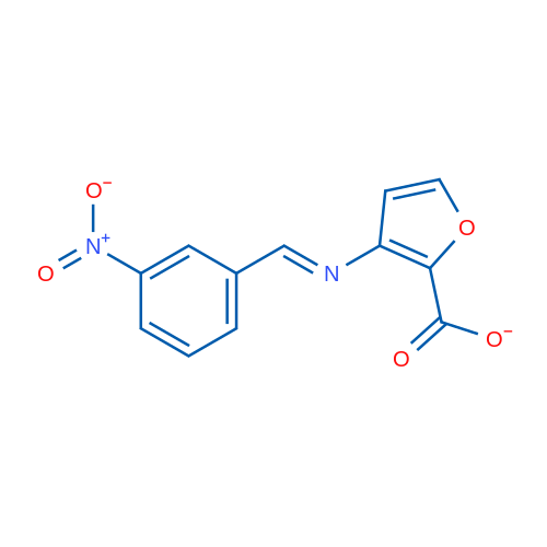 (E)-[(3-Nitrophenyl)methylidene]amino furan-2-carboxylate 1g