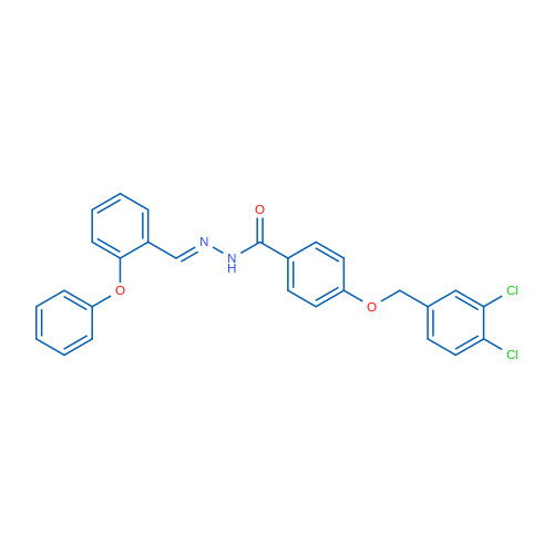 4-[(3,4-Dichlorophenyl)methoxy]-N'-[(1E)-(2-phenoxyphenyl)methylidene]benzohydrazide 10mg