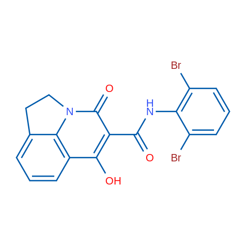 N-(2,6-Dibromophenyl)-9-hydroxy-11-oxo-1-azatricyclo[6.3.1.0^{4,12}]dodeca-4,6,8(12),9-tetraene-10-carboxamide 1g