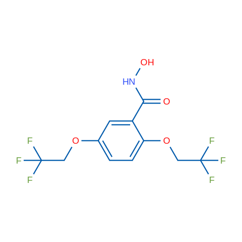 N-Hydroxy-2,5-bis(2,2,2-trifluoroethoxy)benzamide 1g