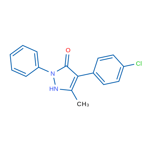 4-(4-Chlorophenyl)-5-methyl-2-phenyl-2,3-dihydro-1H-pyrazol-3-one 1g