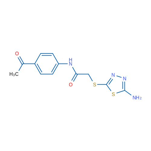 N-(4-Acetylphenyl)-2-((5-amino-1,3,4-thiadiazol-2-yl)thio)acetamide 1g
