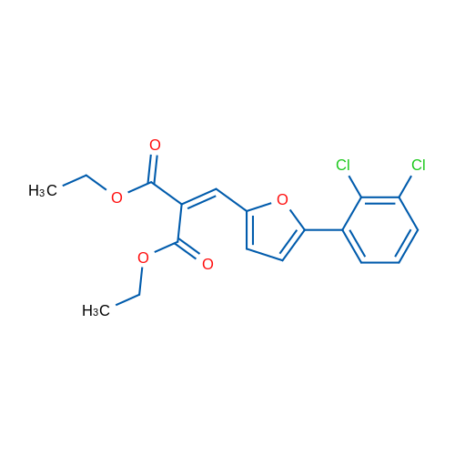 Diethyl 2-((5-(2,3-dichlorophenyl)furan-2-yl)methylene)malonate 1g
