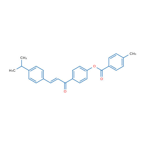 4-[(2E)-3-[4-(Propan-2-yl)phenyl]prop-2-enoyl]phenyl 4-methylbenzoate 1g
