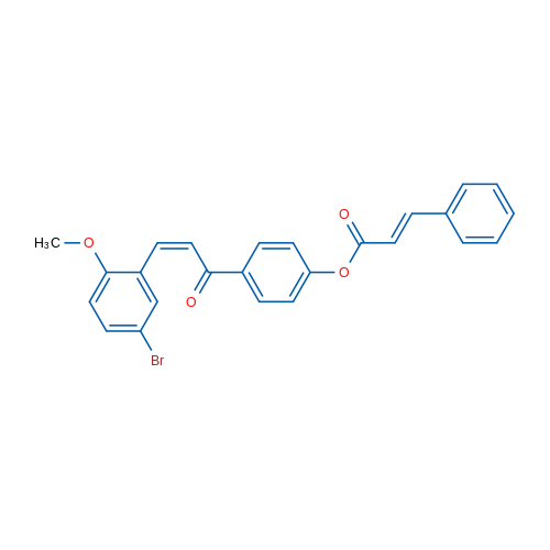 4-[(2Z)-3-(5-Bromo-2-methoxyphenyl)prop-2-enoyl]phenyl (2E)-3-phenylprop-2-enoate 1g