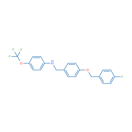 N-({4-[(4-fluorophenyl)methoxy]phenyl}methyl)-4-(trifluoromethoxy)aniline 1g