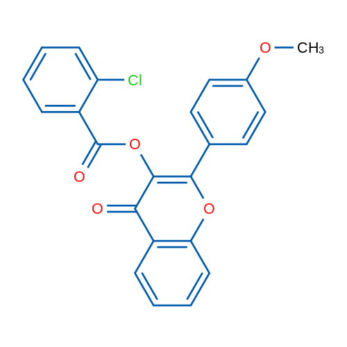 2-(4-Methoxyphenyl)-4-oxo-4H-chromen-3-yl 2-chlorobenzoate 1g