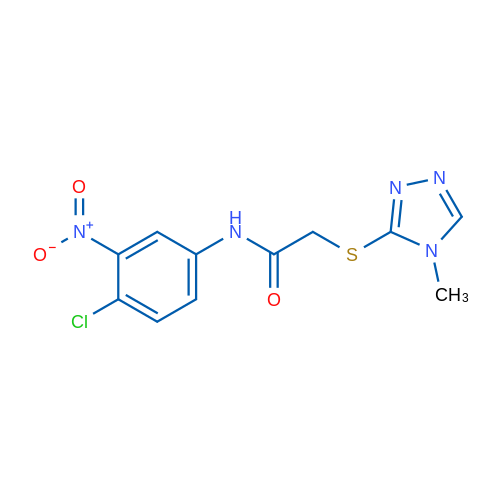 N-(4-Chloro-3-nitrophenyl)-2-[(4-methyl-4H-1,2,4-triazol-3-yl)sulfanyl]acetamide 1g