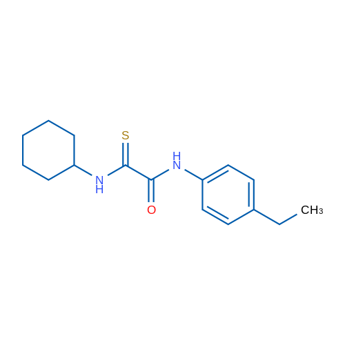 1-(Cyclohexylcarbamothioyl)-N-(4-ethylphenyl)formamide 1g