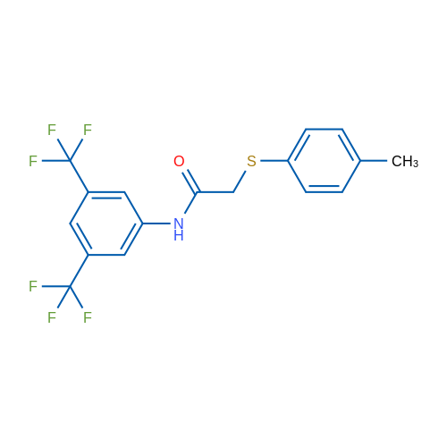 N-[3,5-Bis(trifluoromethyl)phenyl]-2-[(4-methylphenyl)sulfanyl]acetamide 1g