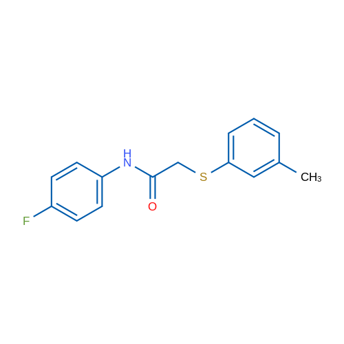 N-(4-Fluorophenyl)-2-[(3-methylphenyl)sulfanyl]acetamide 1g