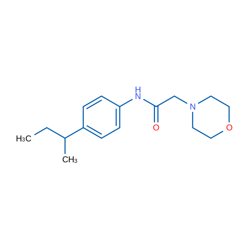 N-[4-(Butan-2-yl)phenyl]-2-(morpholin-4-yl)acetamide 1g