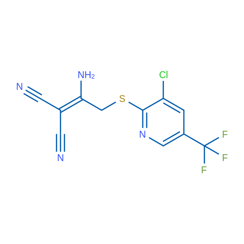 2-(1-Amino-2-{[3-chloro-5-(trifluoromethyl)pyridin-2-yl]sulfanyl}ethylidene)propanedinitrile 1g