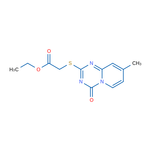 Ethyl 2-({8-methyl-4-oxo-4H-pyrido[1,2-a][1,3,5]triazin-2-yl}sulfanyl)acetate 1g