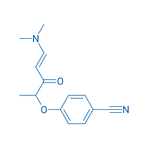 4-{[(4E)-5-(dimethylamino)-3-oxopent-4-en-2-yl]oxy}benzonitrile 1g