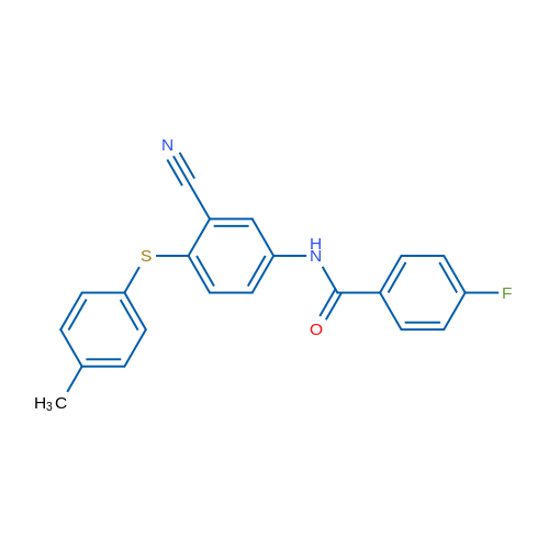 N-{3-cyano-4-[(4-methylphenyl)sulfanyl]phenyl}-4-fluorobenzamide 1g