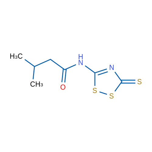 3-Methyl-N-(3-sulfanylidene-3H-1,2,4-dithiazol-5-yl)butanamide 1g